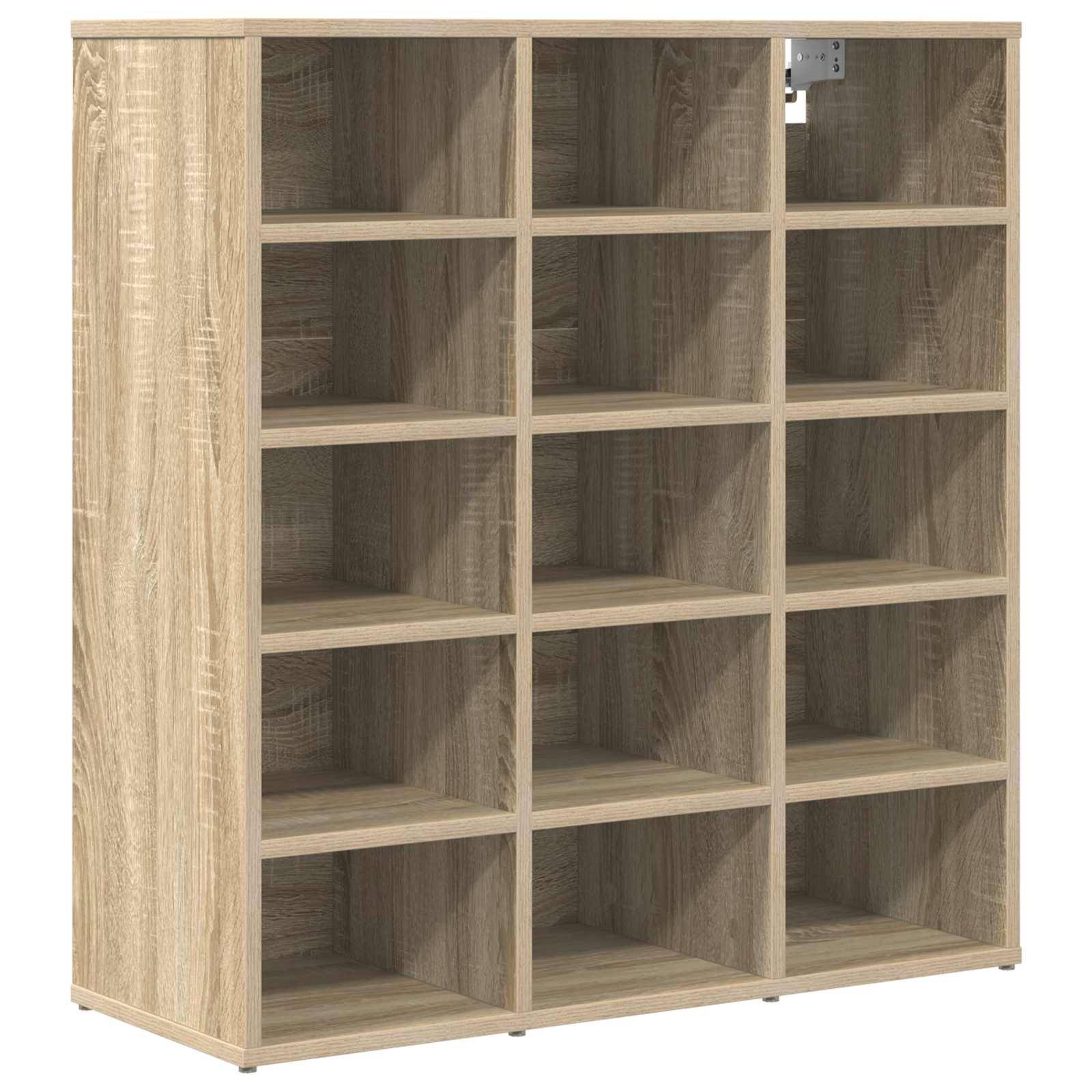 vidaXL Schuhschrank Sonoma-Eiche 77,5 x 30 x 83,5 cm Holzwerkstoff