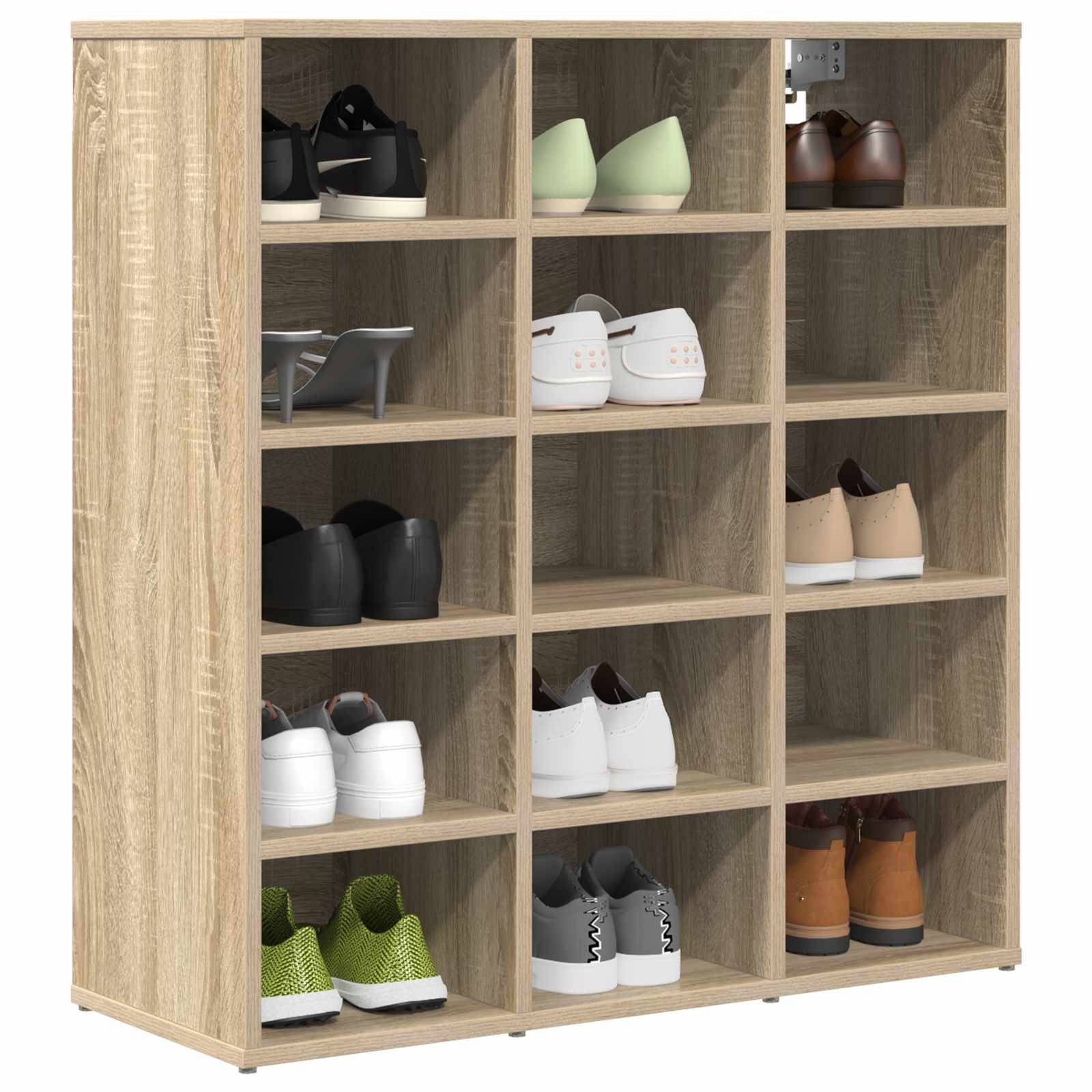 vidaXL Schuhschrank Sonoma-Eiche 77,5 x 30 x 83,5 cm Holzwerkstoff