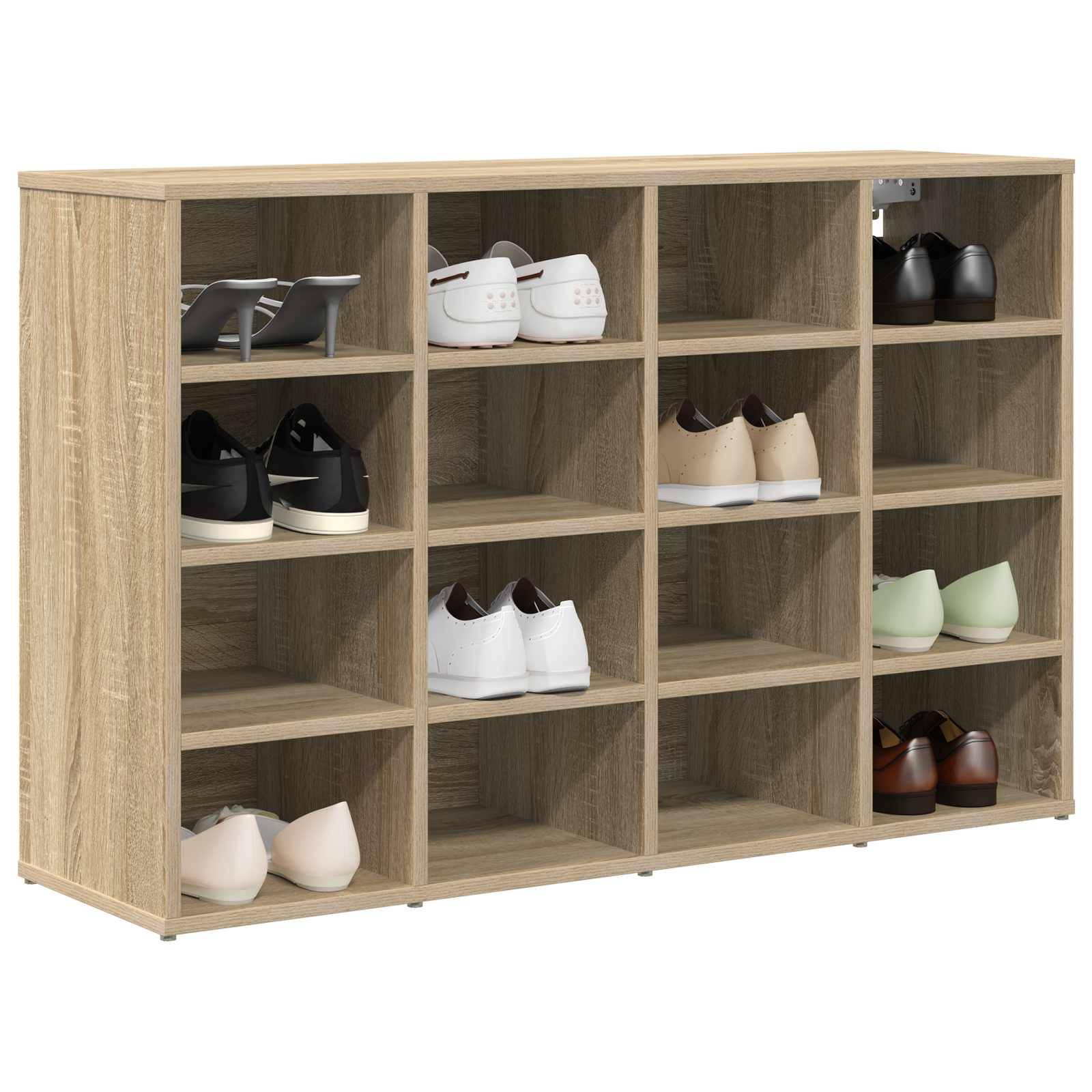 vidaXL Schuhschrank Sonoma-Eiche 103 x 30 x 67 cm Holzwerkstoff