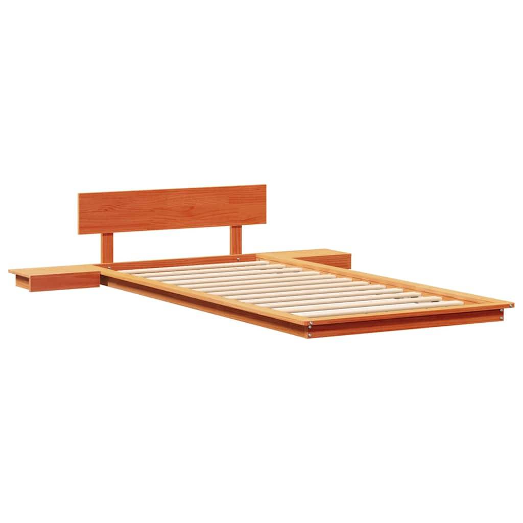 vidaXL Bettgestell Braun 100 x 200 cm Holz
