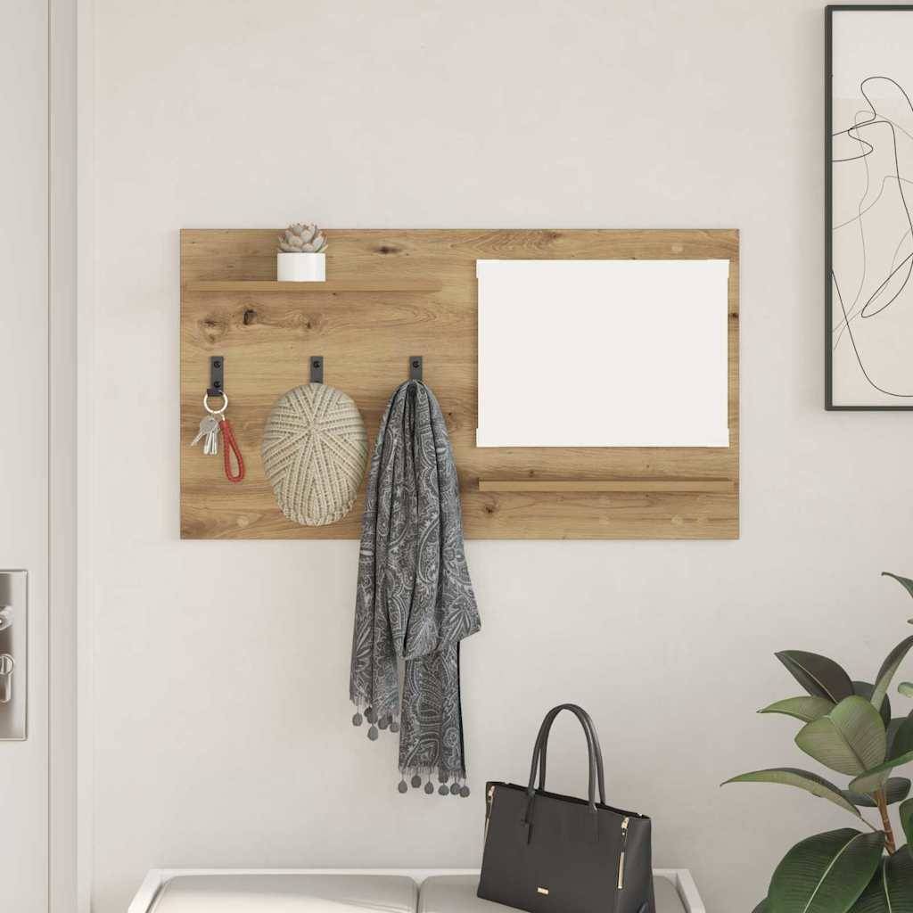 vidaXL Wandmontierter nachttisch Artisan-Eiche 90 x 10 x 50 cm