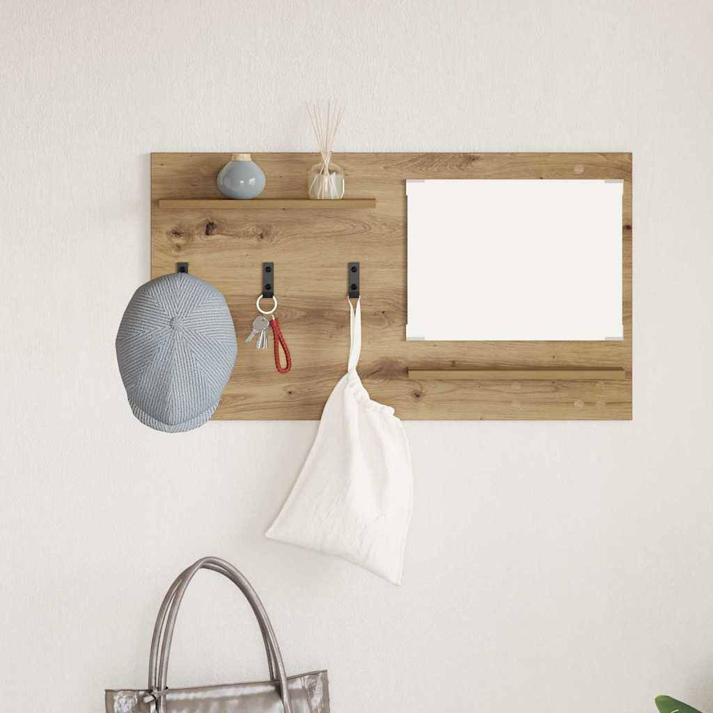 vidaXL Wandmontierter nachttisch Artisan-Eiche 90 x 10 x 50 cm