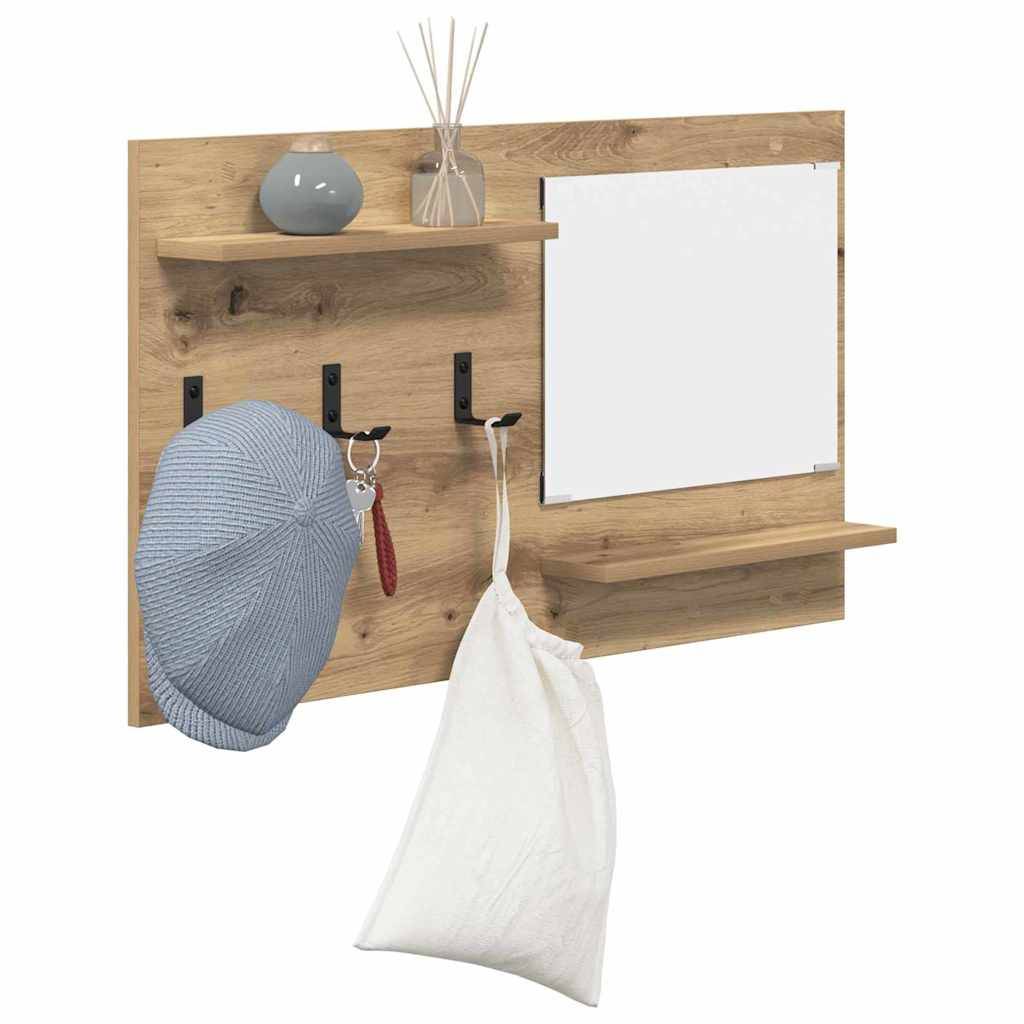 vidaXL Wandmontierter nachttisch Artisan-Eiche 90 x 10 x 50 cm