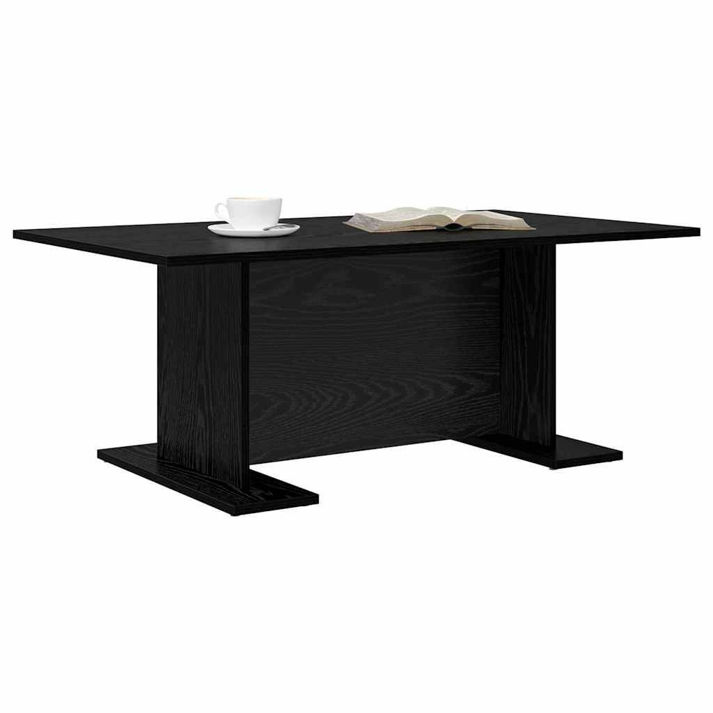 vidaXL Couchtisch Schwarz Eichen-Optik 103.5 x 60 x 40 cm