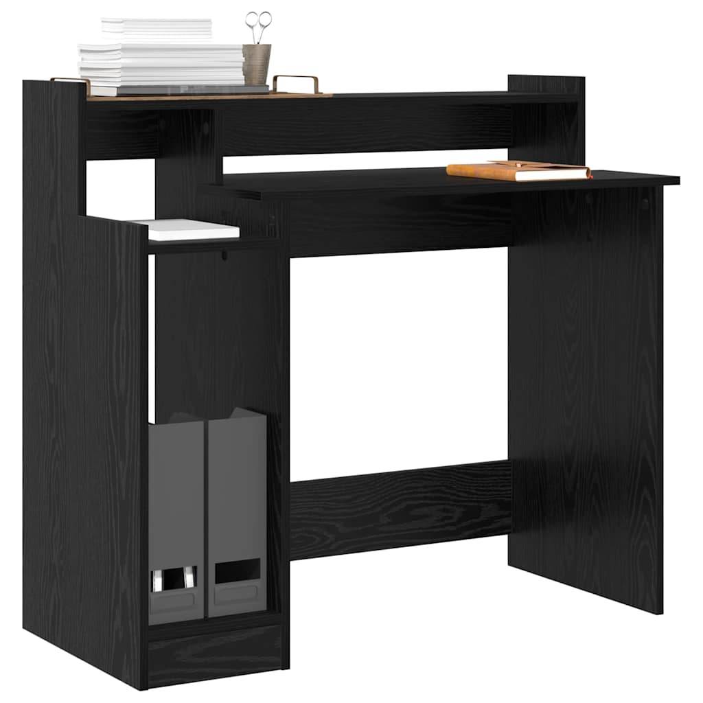 vidaXL Schreibtisch Schwarz Eichen-Optik 97 x 45 x 90 cm Holzwerkstoff