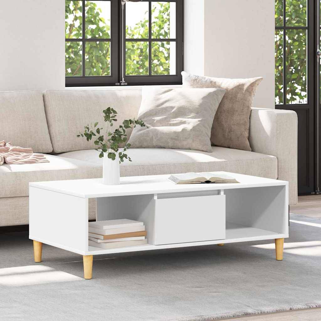 vidaXL Couchtisch Weiß 102 x 55 x 35 cm Holzwerkstoff
