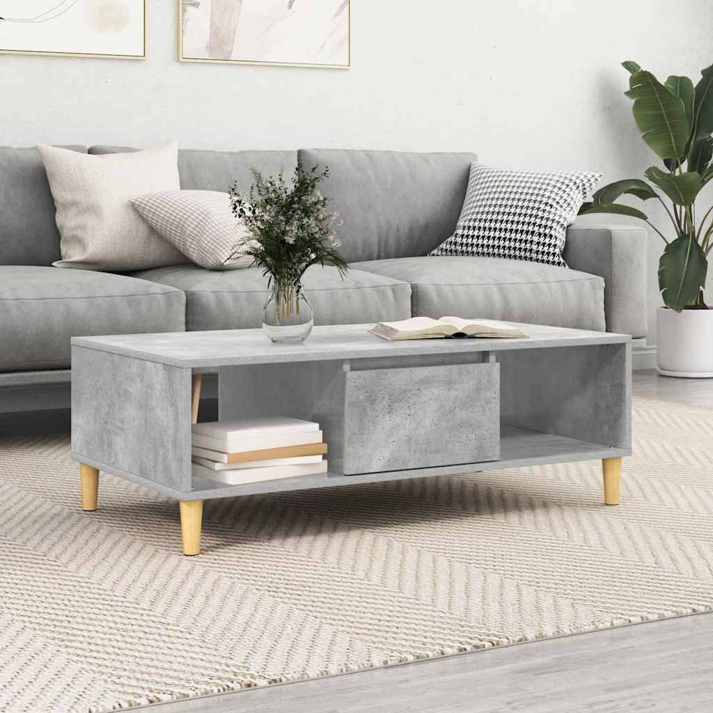 vidaXL Couchtisch Beton Grau 102 x 55 x 35 cm Holzwerkstoff