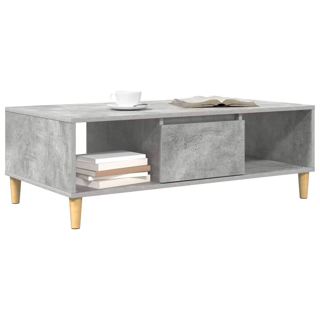 vidaXL Couchtisch Beton Grau 102 x 55 x 35 cm Holzwerkstoff