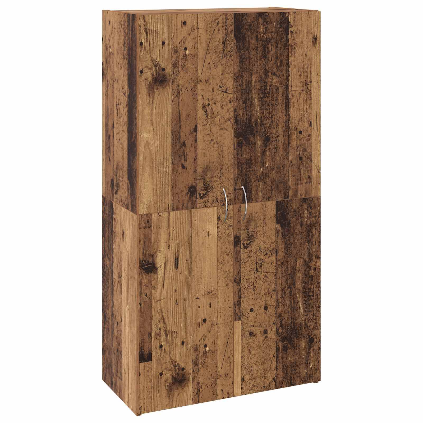 vidaXL Büroschrank Altholz 60 x 32 x 115 cm Holzwerkstoff