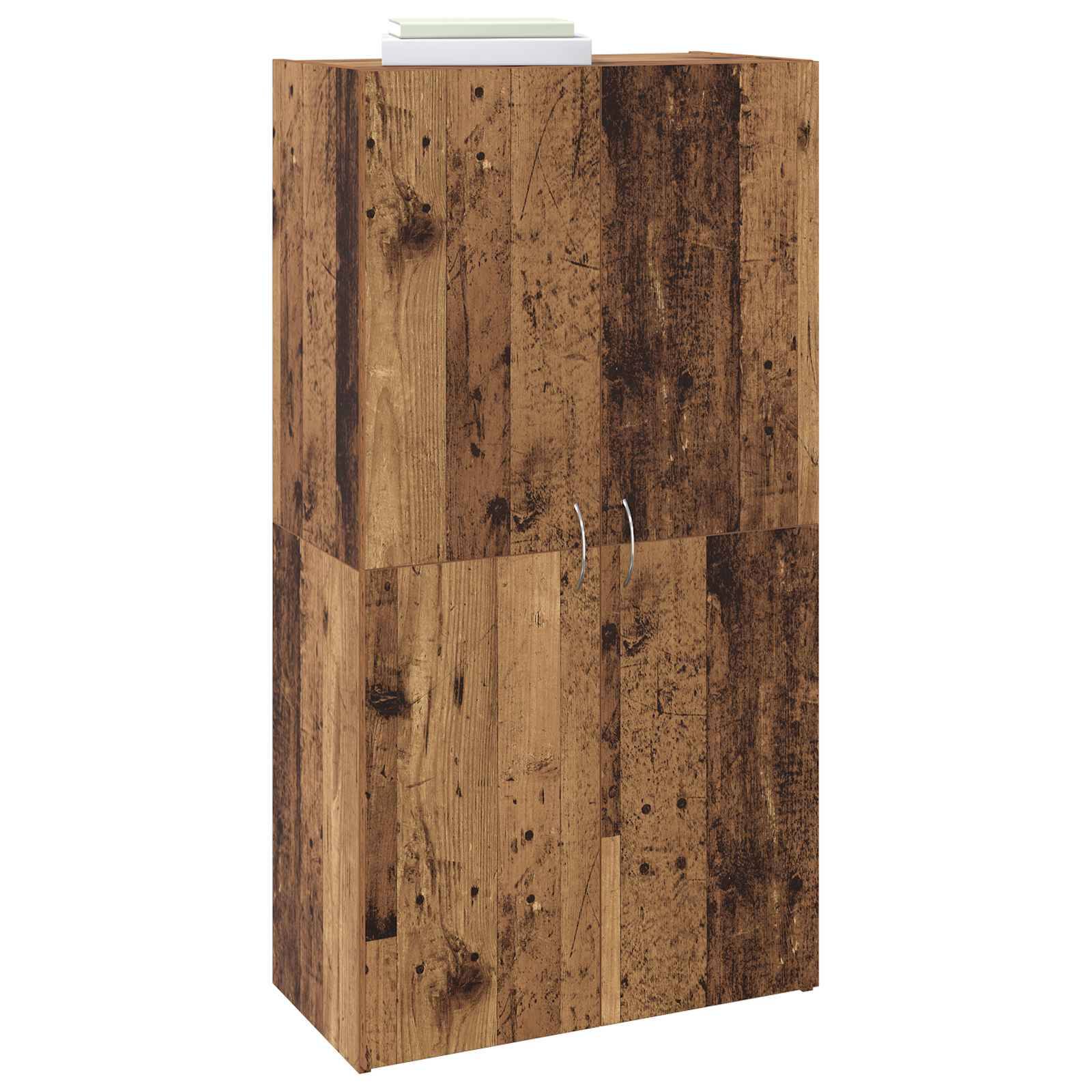vidaXL Büroschrank Altholz 60 x 32 x 115 cm Holzwerkstoff