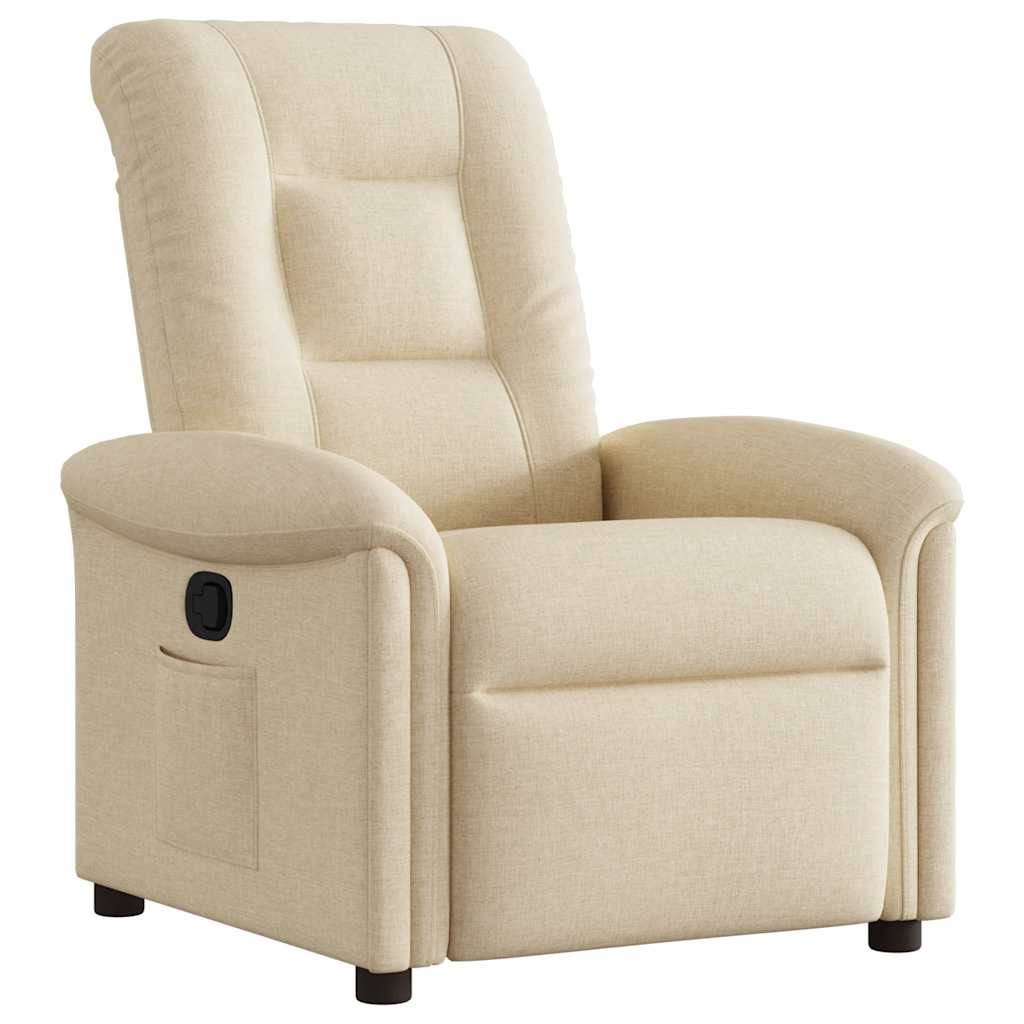 vidaXL Relaxsessel Creme Stoff