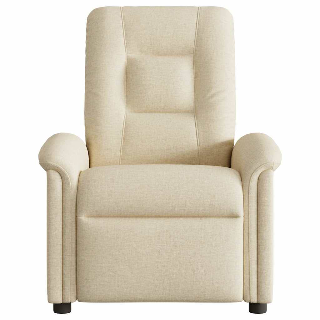 vidaXL Relaxsessel Creme Stoff