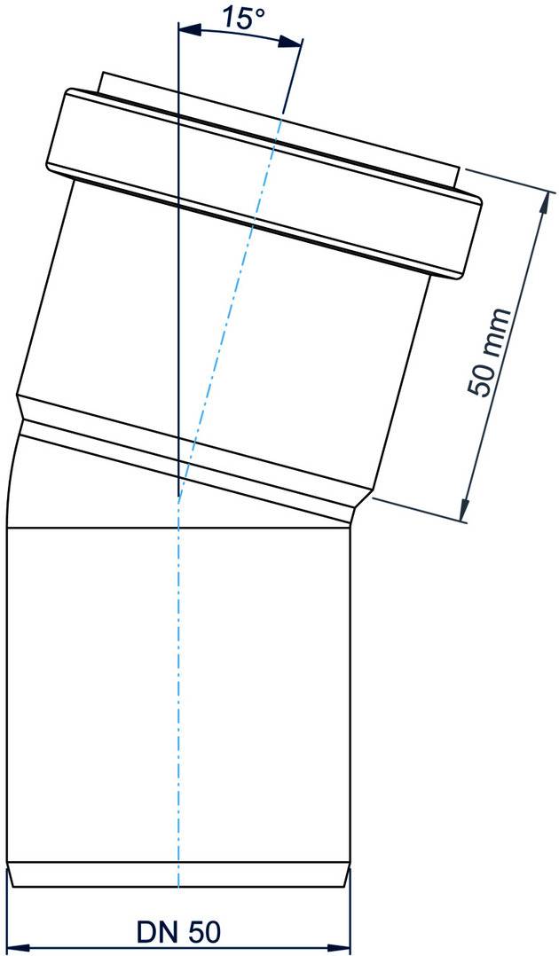 PoloPlast Bogen PKB Polo-Kal NG DN 50 15Grad