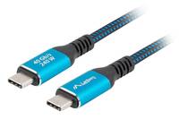 Lanberg USB4 USB Type-C kabel 1.5m Sort Blå - Kabel - Digital/Daten