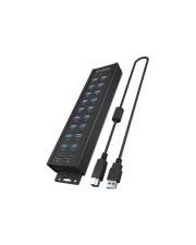 ICY BOX IB-HUB1720-U3 - Hub - 18 x USB 3.2 Gen 1 + 2 x USB