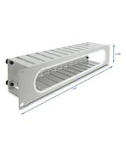 Delock 48,26 cm 19Zoll 2 HE Kabelmanagement Rangierpanel mitÖffnung und Kantenschutz 2