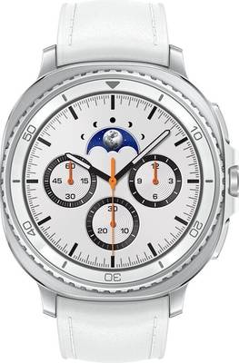 Samsung Galaxy Watch8 Classic - 46 mm - intelligente Uhr mit Hybridband - Hybrid-Eco-Leder - Bandgröße: S/M/L - Anzeige