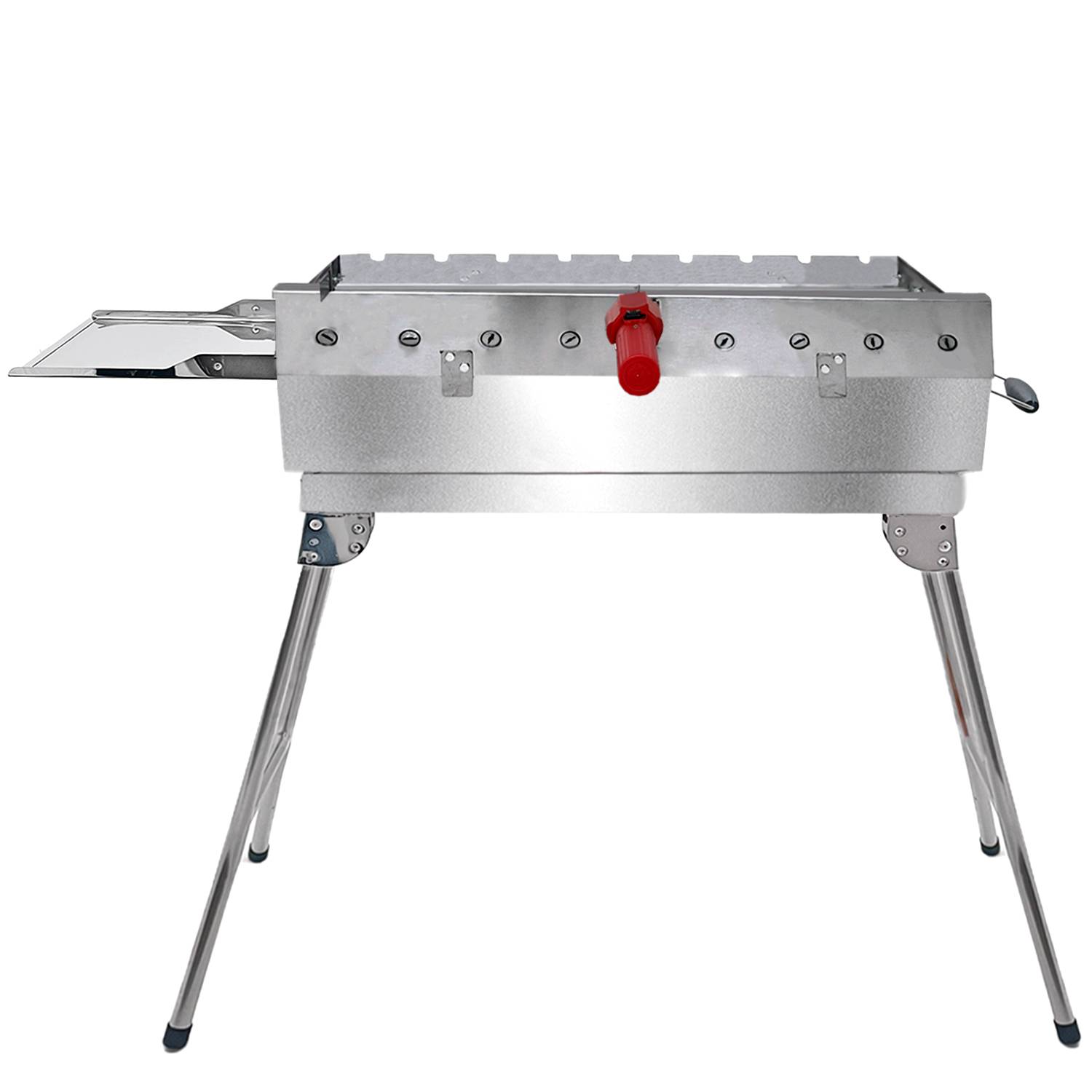 Mangal President Set mit 9er Drehspieß Motor Powerbank Spieße