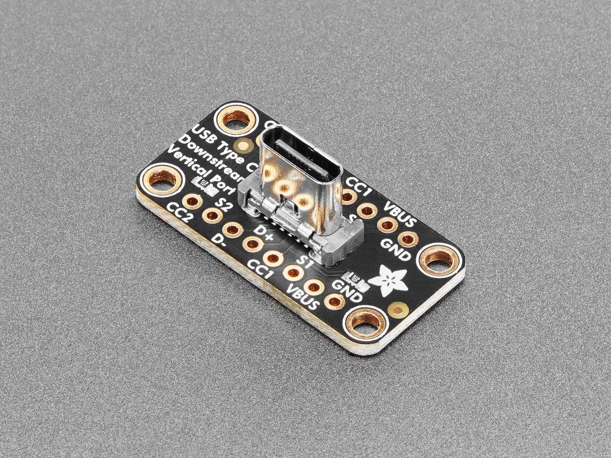 Adafruit USB Type C Vertical Breakout Downstream Connection
