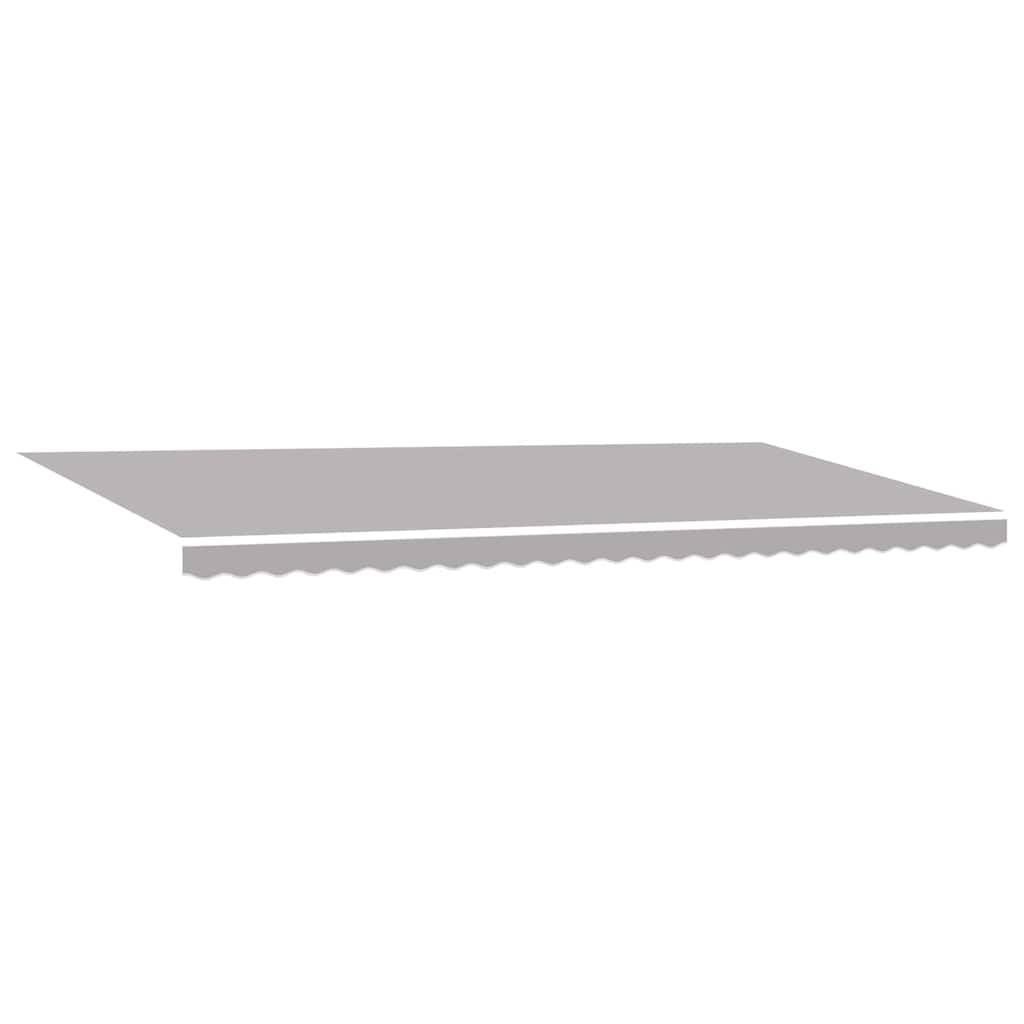 vidaXL Einziehbare Markise Hellgrau 600 × 350 cm Stoff