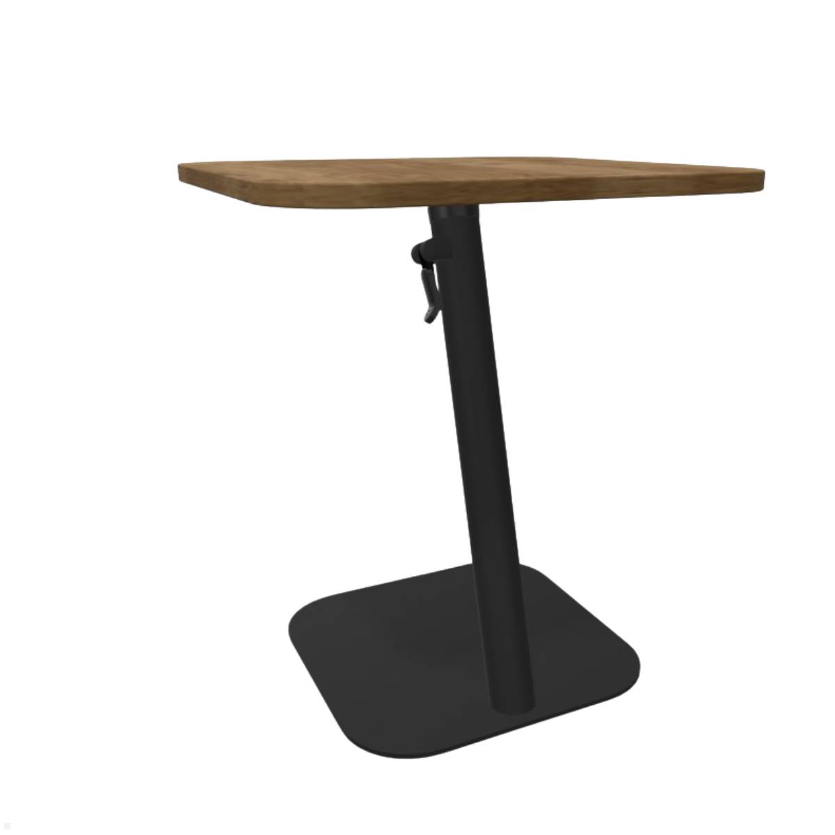 Dataflex Bento Laptoptisch 550-755mm höhenverstellbar, Schwarz/Catania-Eiche