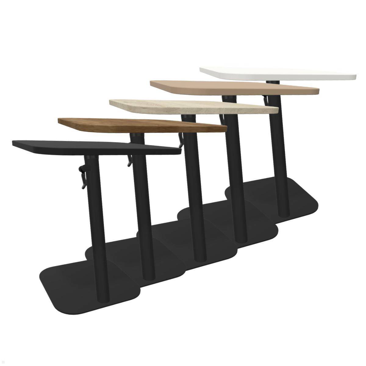 Dataflex Bento Laptoptisch 550-755mm höhenverstellbar, Schwarz/Catania-Eiche