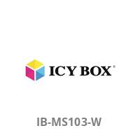 ICY BOX IB-MS103-W, Monitorständer mit Wandhalterung für einen Monitor bis zu 32" (81 cm), Schrauben, 9 kg, 81,3 cm (32"), 100 x 100 mm, Höhenverst