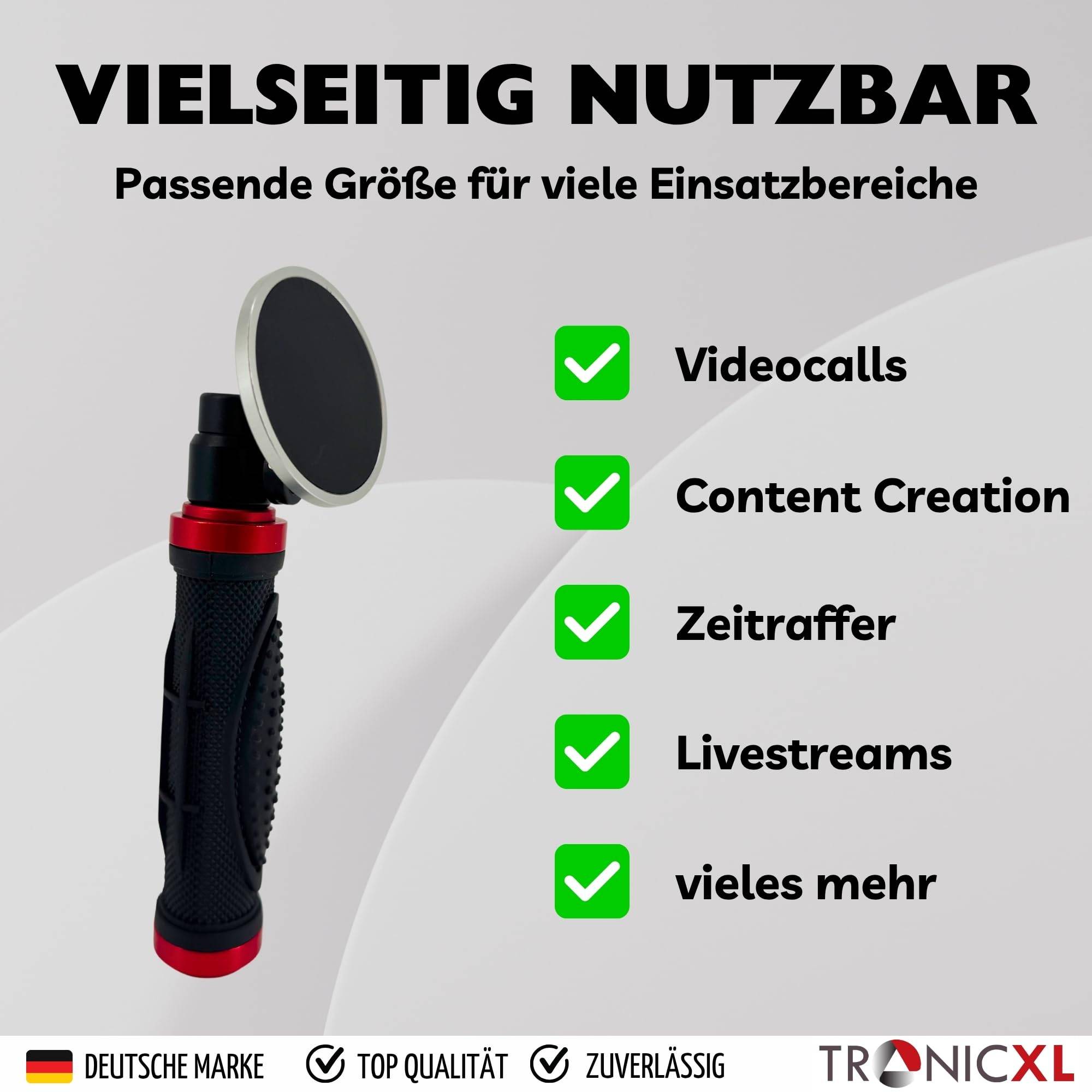 Griff für Smartphone mit magnetischer Halterung I Handy Handgriff für Apple Magsafe iPhone Samsung Google Xiaomi Magnet Ring Handyhalterung