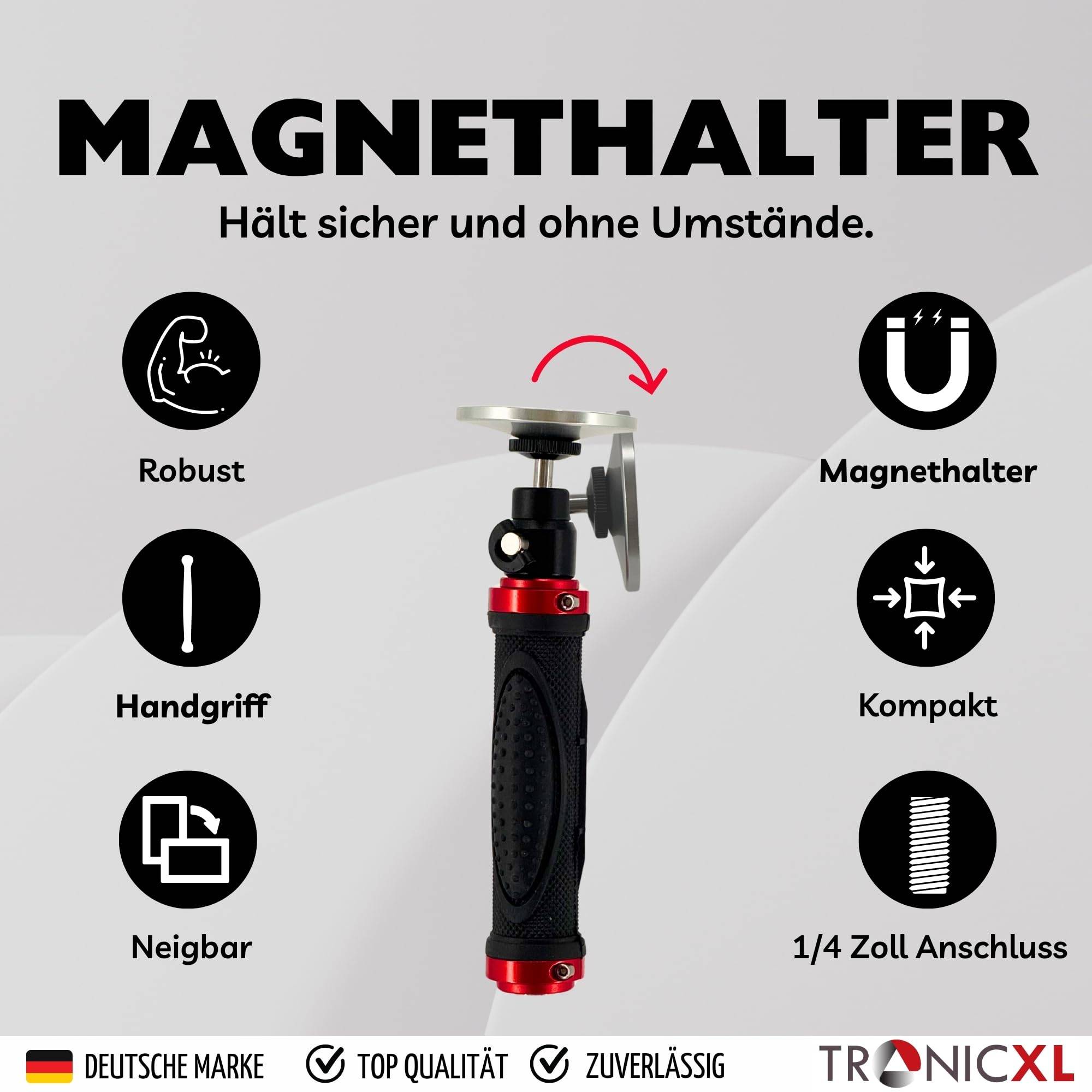 Griff für Smartphone mit magnetischer Halterung I Handy Handgriff für Apple Magsafe iPhone Samsung Google Xiaomi Magnet Ring Handyhalterung