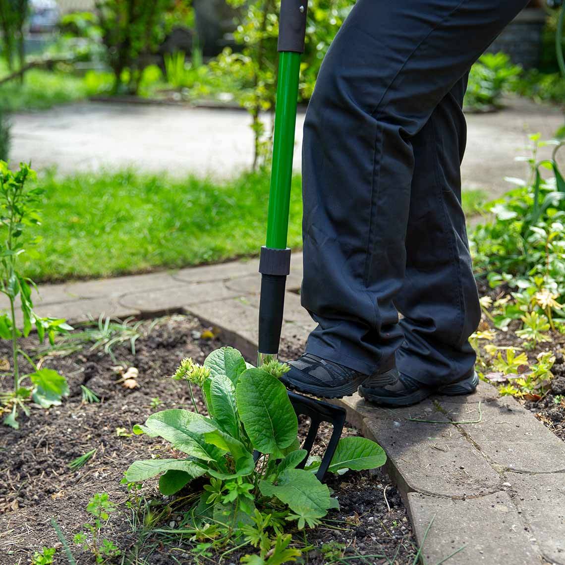 Hammersmith RayzerShovel Spatengabel-Aufsatz - Zubehör für RayzerShovel - robuster 4-Zinken-Aufsatz zum Bodenlockern & Wurzeln heben