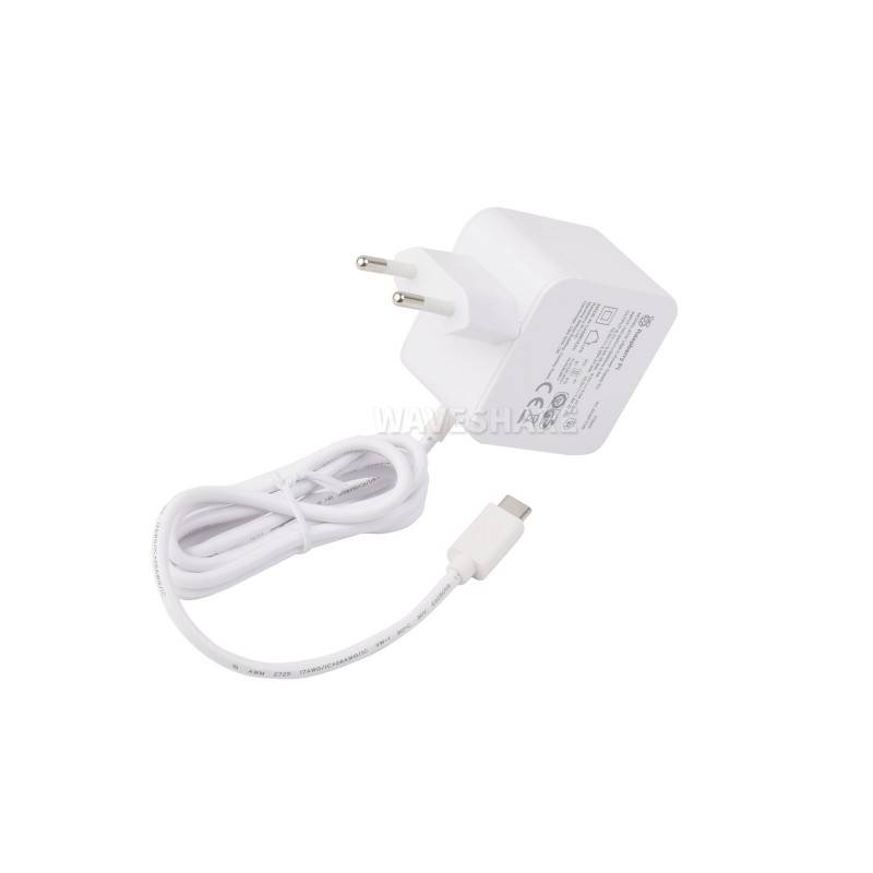 Official Raspberry Pi 5 USB Type-C Power Supply 27W White EU Plug