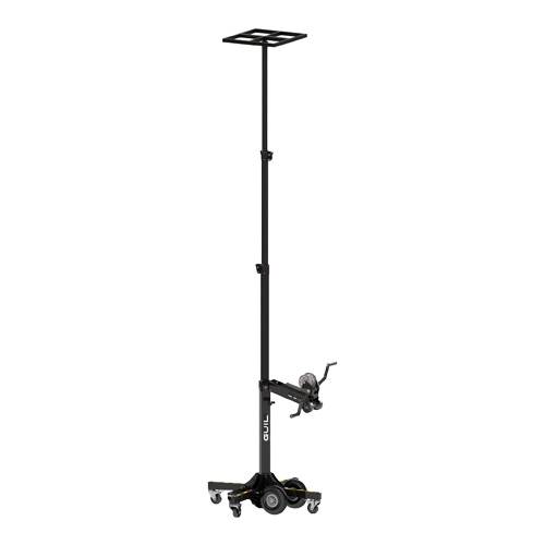 GUIL ELC-725/D - Material-Lift mit Winde & Rädern (Höhe max. 4,00m | Belastbarkeit max. 125kg | inkl. Ladewanne)