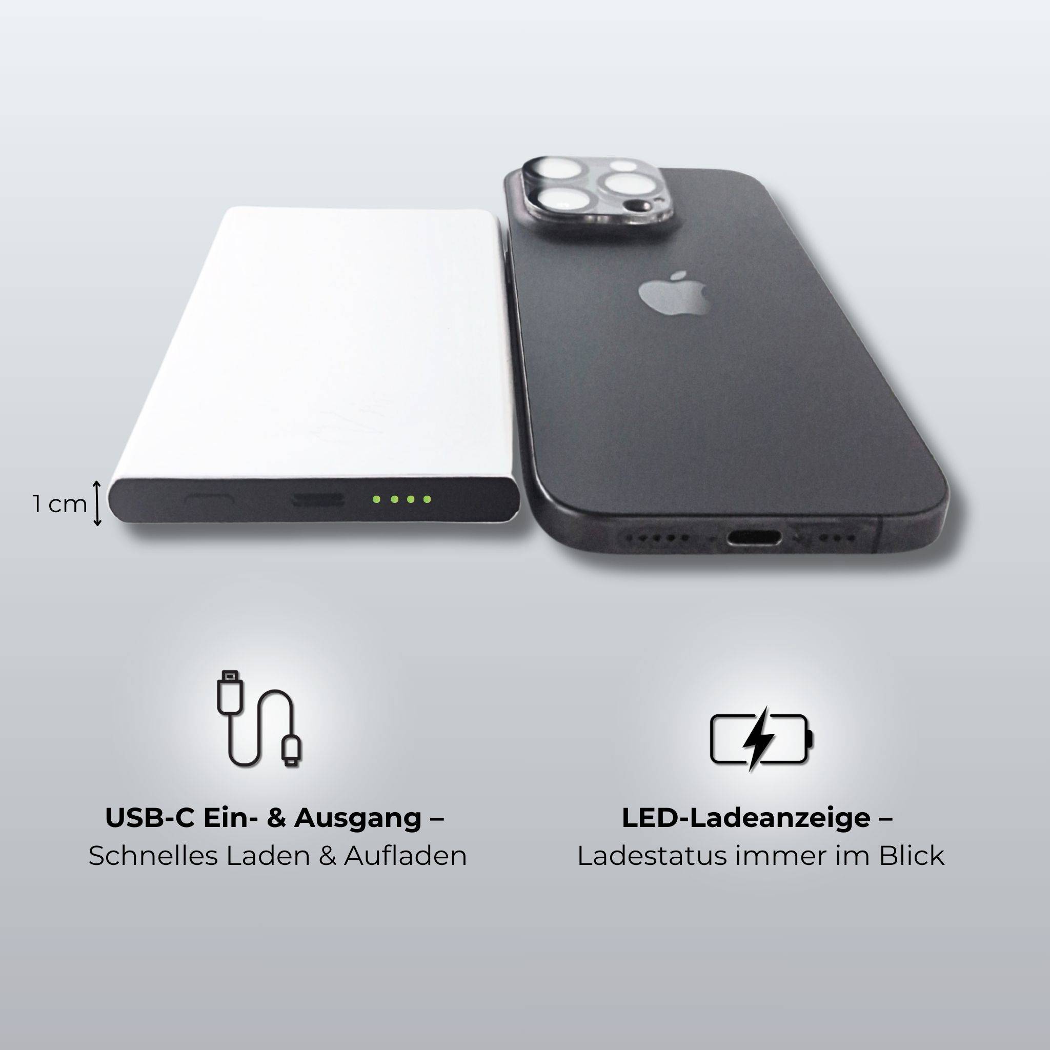 PHONIE 5.000 mAh Powerbank – MagSafe-kompatibel, kabellos & nachhaltig