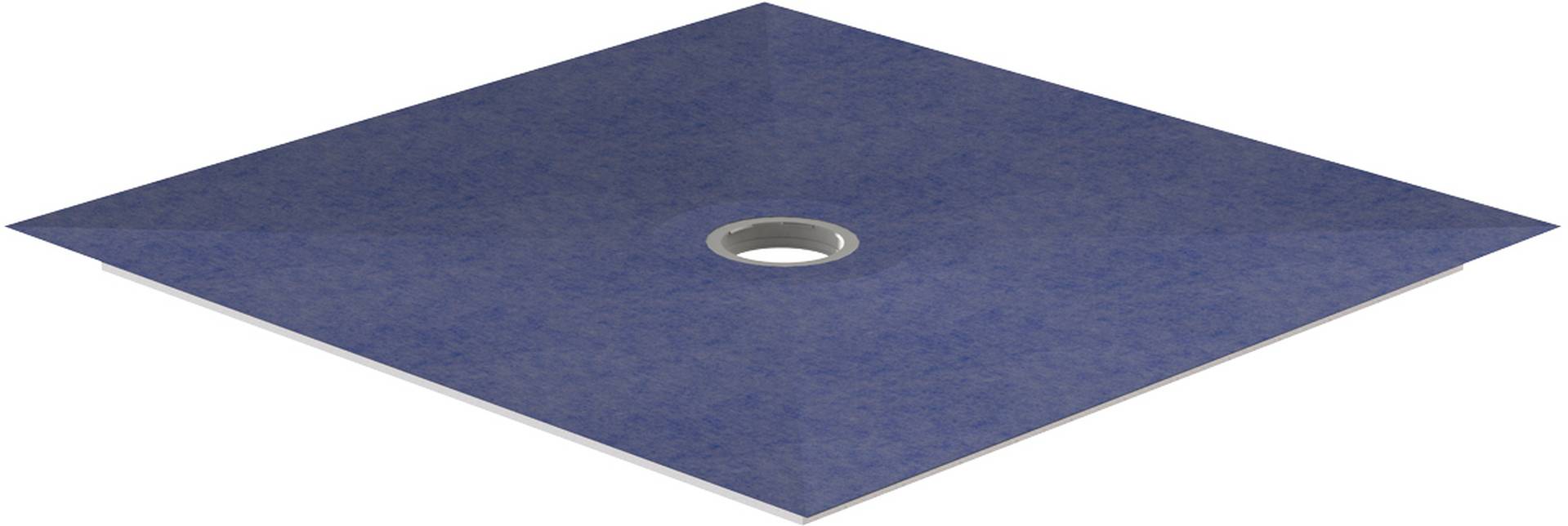 Schedel M100 Duschplatz Quadrat 900x900x40mm Ablauf mittig, reversibel