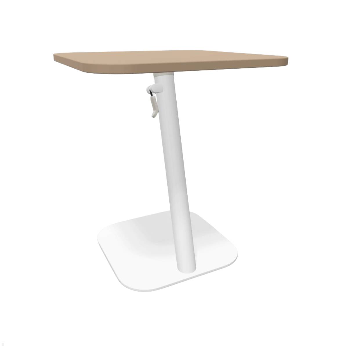 Dataflex Bento Laptoptisch 550-755mm höhenverstellbar, Weiß/Toffee