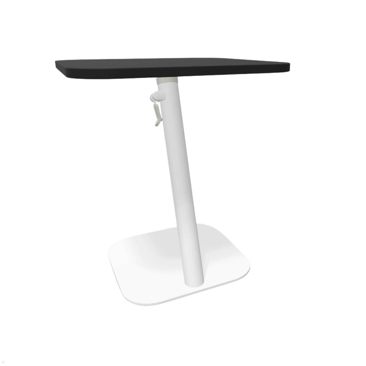 Dataflex Bento Laptoptisch 550-755mm höhenverstellbar, Weiß/Schwarz