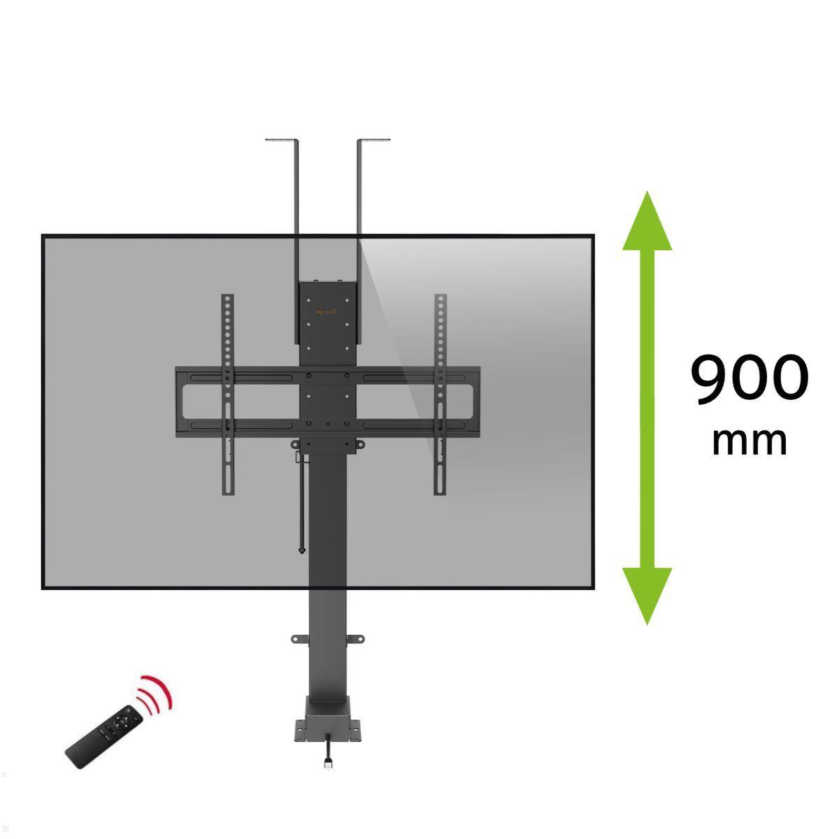 MonLines MLS037B Einbau TV Lift 37-65 Zoll, 900 mm Hub, schwarz