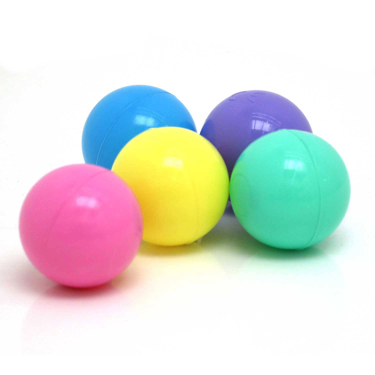 100 Bunte Bälle für Bällebad 6cm Baby Spielbälle Kinder Spielzeug Plastikbälle