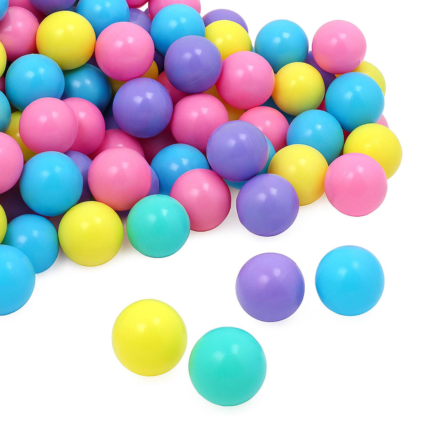 3600 Bunte Bälle für Bällebad 6cm Baby Spielbälle Kinder Spielzeug Plastikbälle