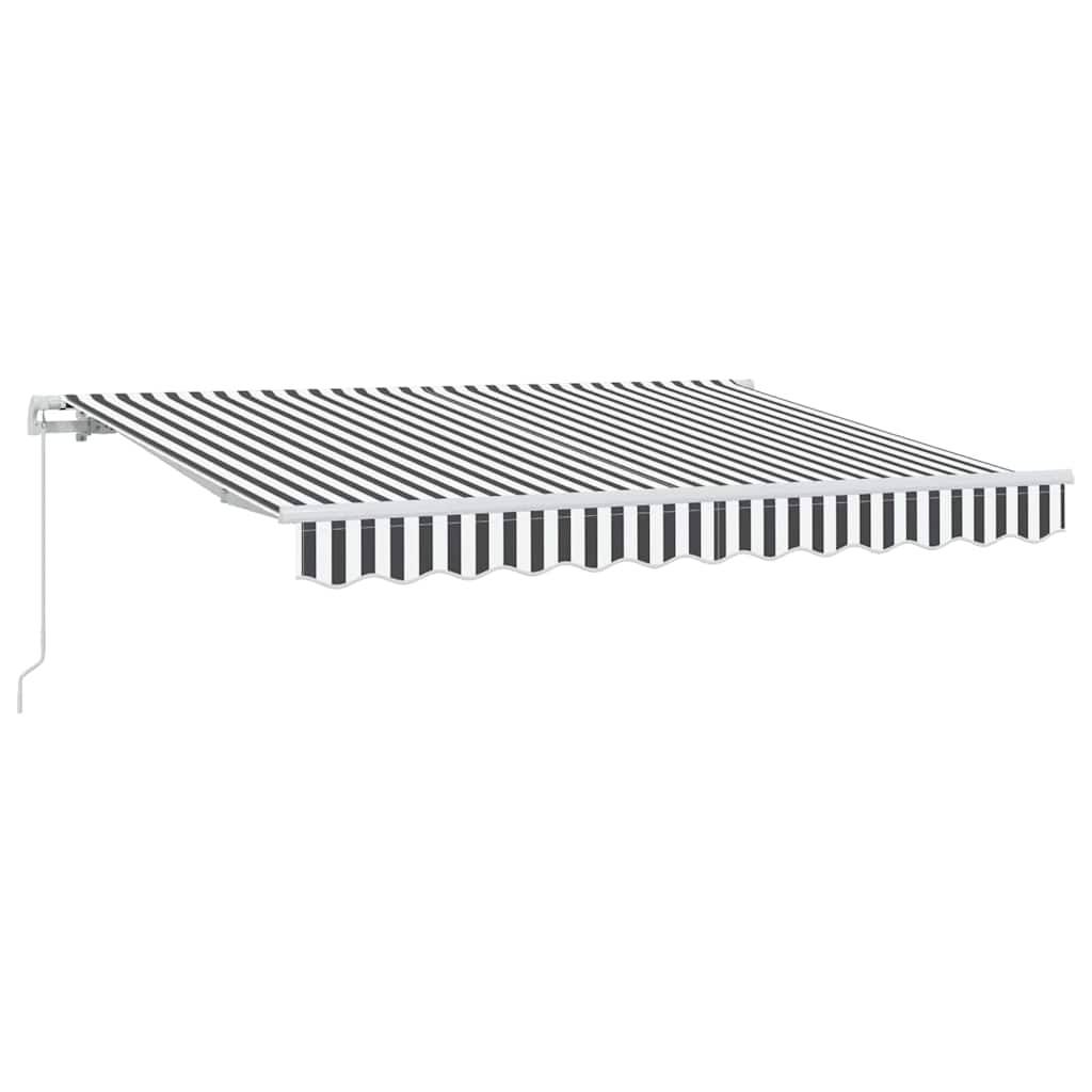 vidaXL Einziehbare Markise Anthrazit 250 x 200 cm Stoff