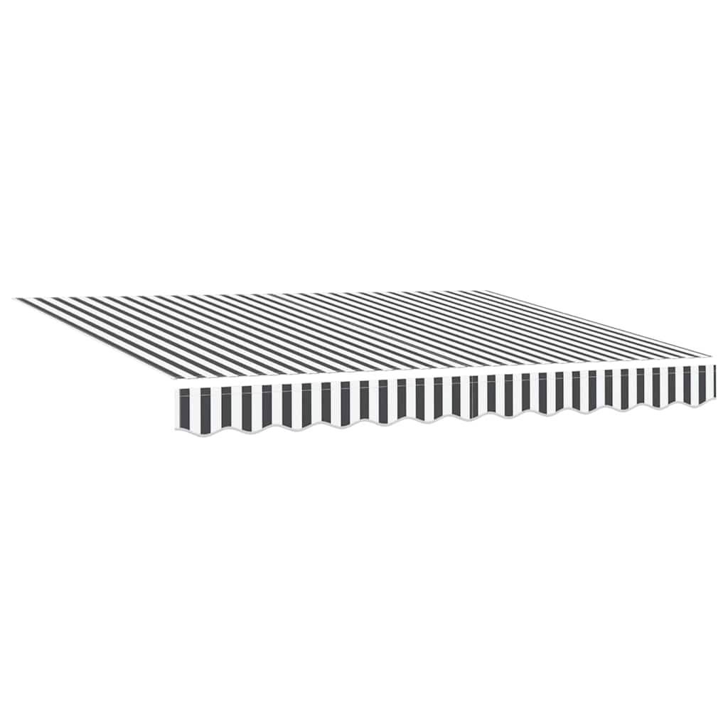 vidaXL Markisenrahmen Anthrazit und Weiß 350 x 200 cm
