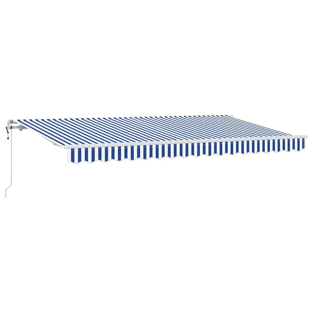 vidaXL Einziehbare Markise Blau 400 x 200 cm Stoff