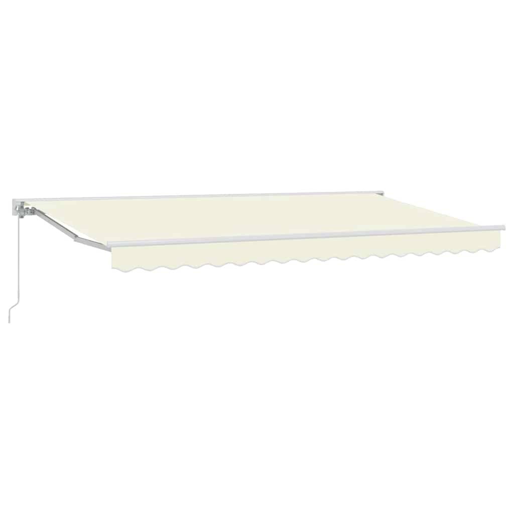 vidaXL Markisenrahmen Creme 400 x 200 cm Polyester mit PU-Beschichtung