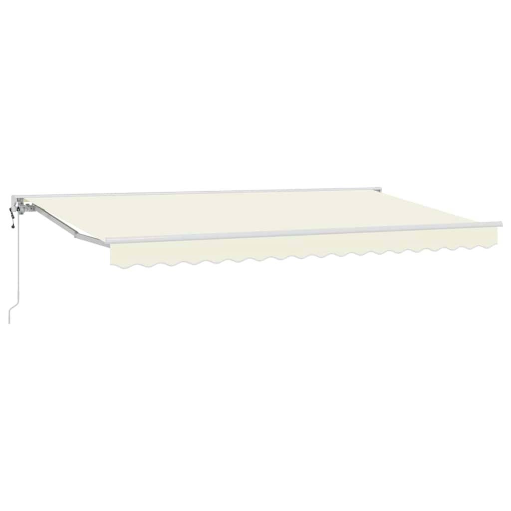 vidaXL Einziehbare Markise Creme 400 x 200 cm Aluminium und Stoff