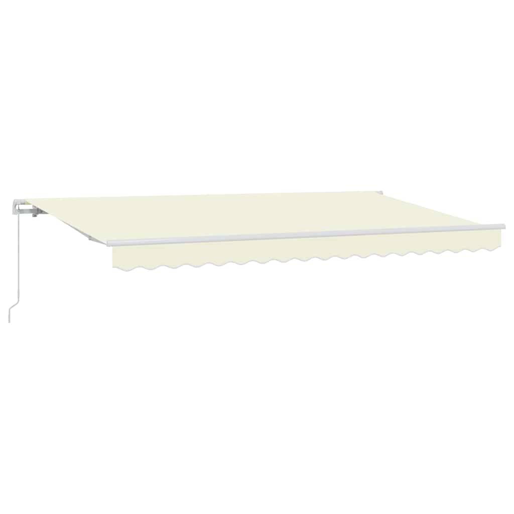 vidaXL Einziehbare Markise Creme 400 x 200 cm Stoff