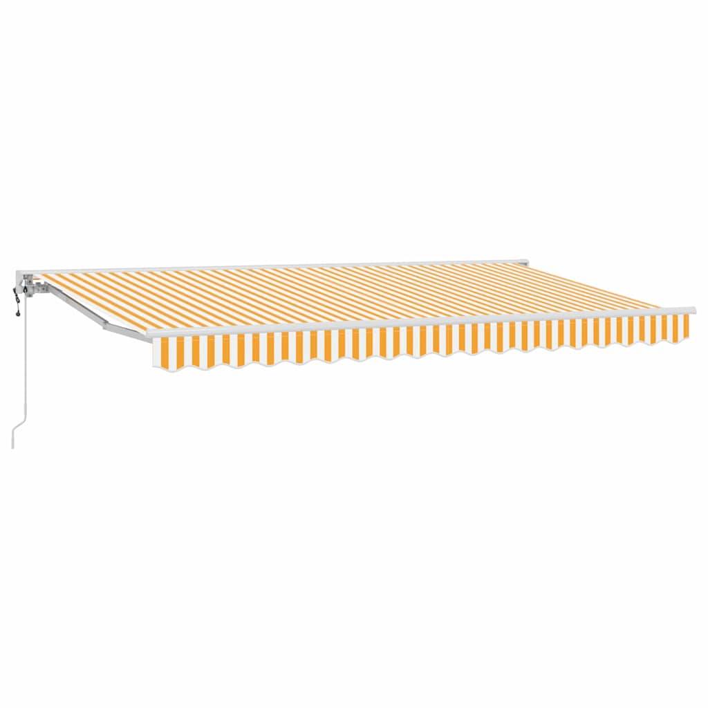 vidaXL Markisenrahmen Gelb und Weiß 350 x 200 cm