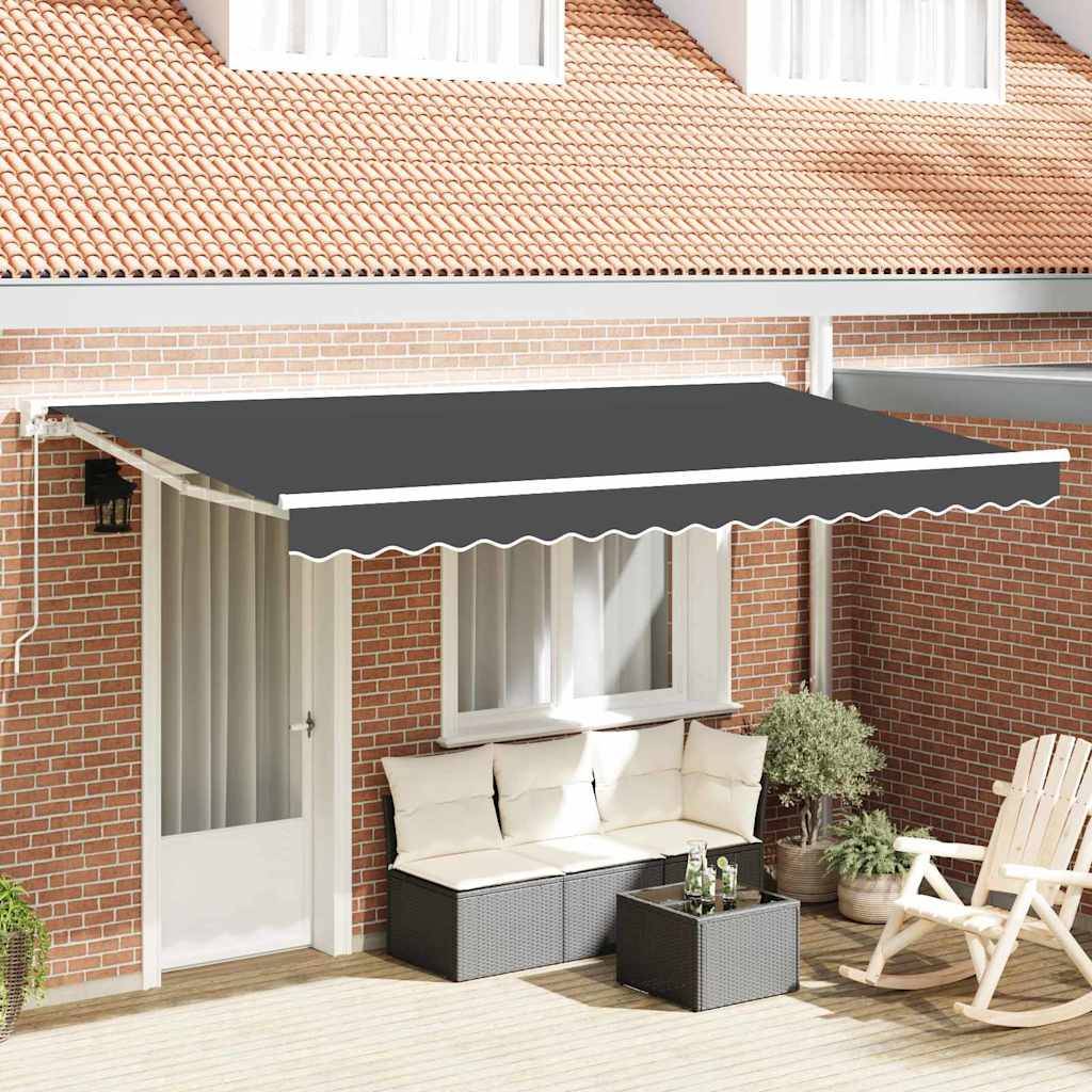 vidaXL Markisenrahmen Anthrazit 350 x 200 cm