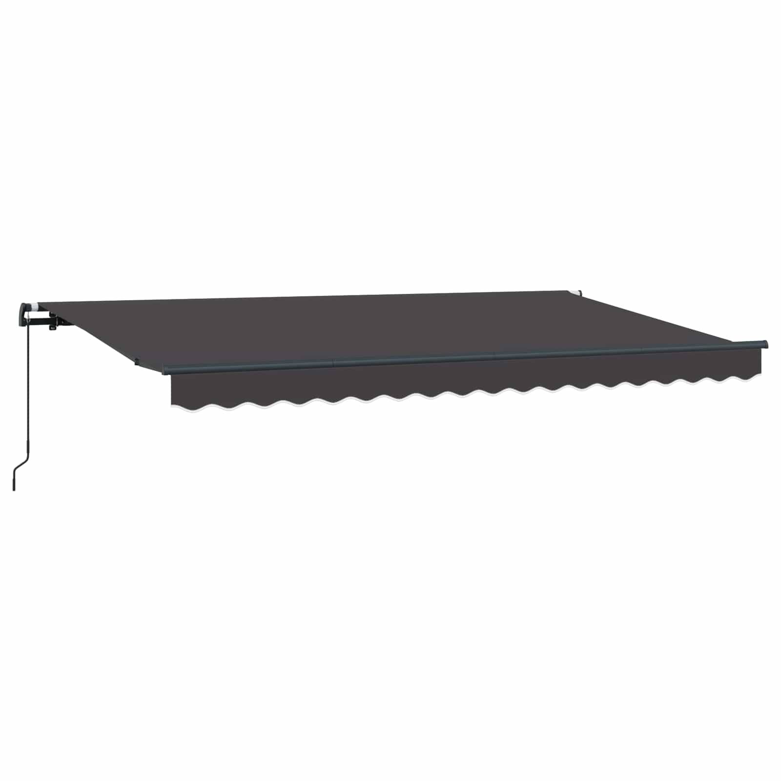 vidaXL Einziehbare Markise Anthrazit 400 x 200 cm Stoff