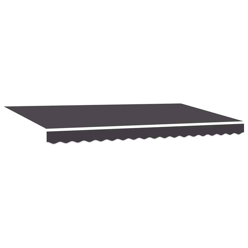 vidaXL Einziehbare Markise Anthrazit 400 x 200 cm Aluminium und Stoff