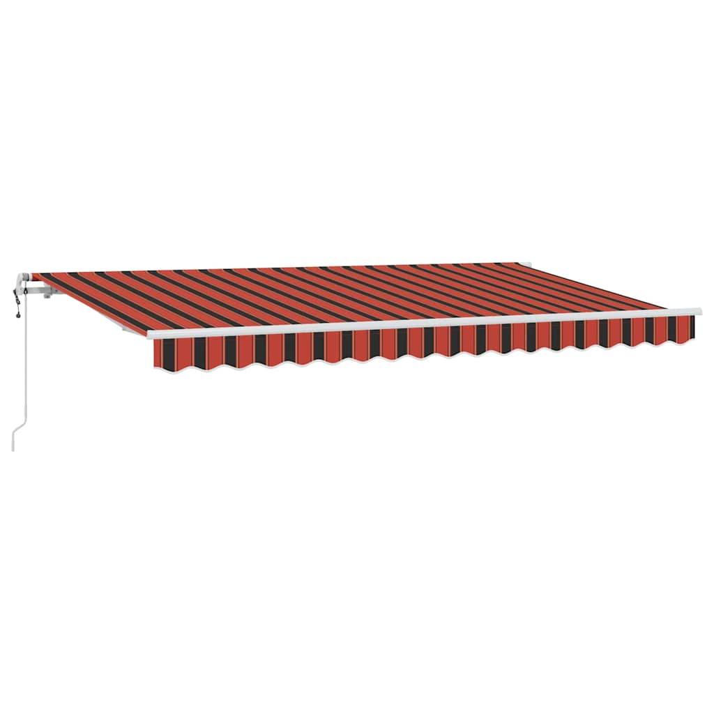 vidaXL Einziehbare Markise Orange 350 x 200 cm Stoff